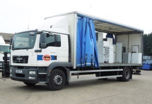 Wiser lorry with Norfolk HWRC fridges