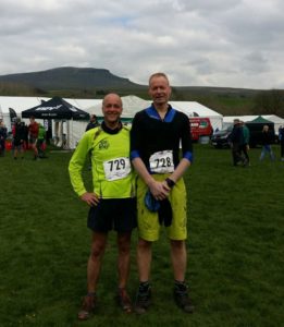 Russell & Dominic Hirst after the Three Peaks Fell Race 2017